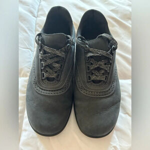 SAS black suede walk easy walking shoes women’s 9.5M Oxford